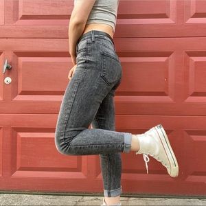Black High Waisted Skinny Jeans